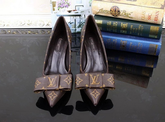 LV Shallow mouth kitten heel Shoes Women--004